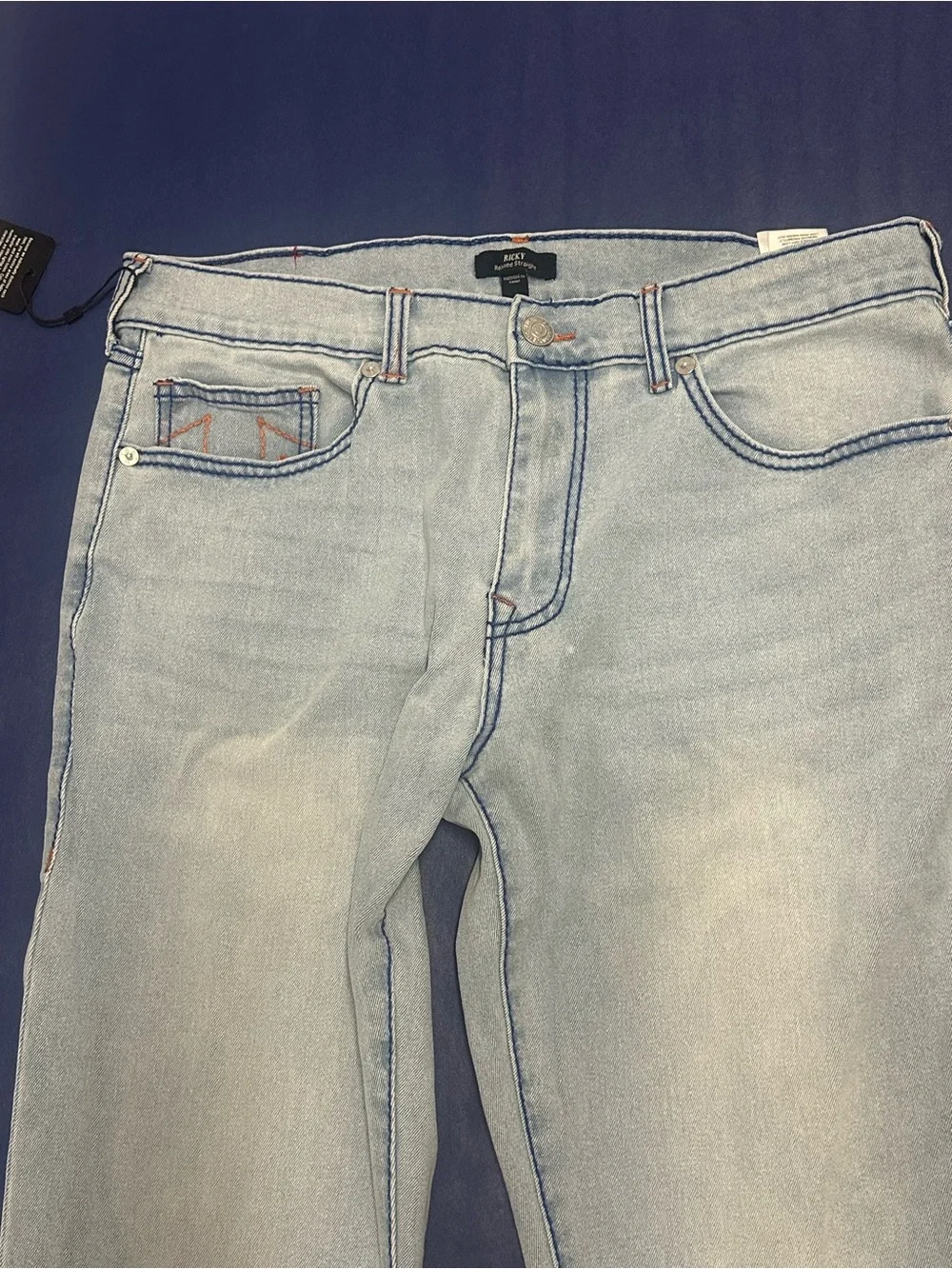 NWT True Religion Men’s Ricky Relaxed Light Wash Jeans - 36 x 34